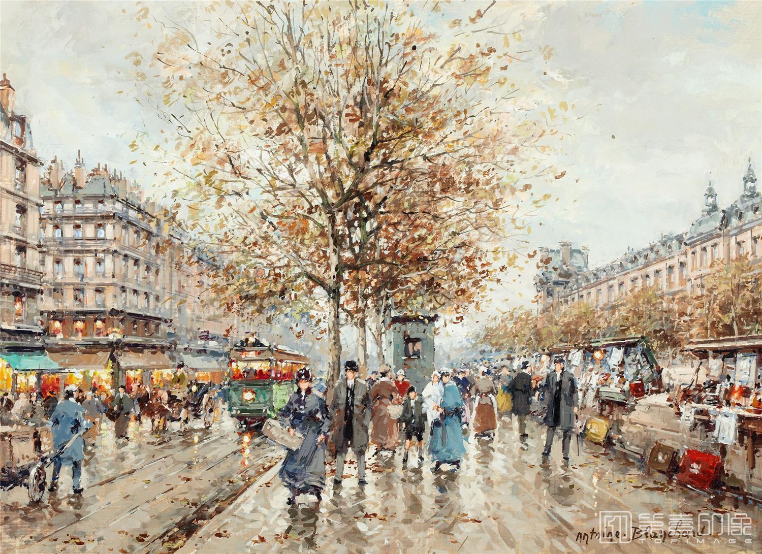 油画-安托万·布兰乍得 Antoine Blanchard作品-040